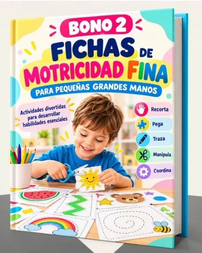 Mockup del bono 2: 100 Fichas de Motricidad Fina